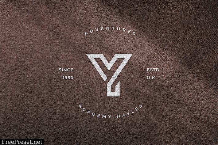 Leather Logo Mockup 4PRAWC7