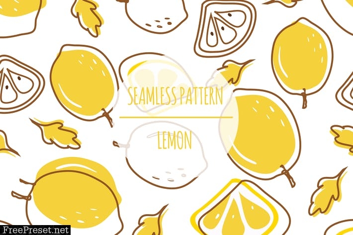 Lemon – Seamless Pattern T8PF96L