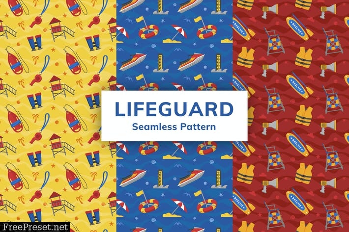 Lifeguard Seamless Pattern Z3Q6S3A