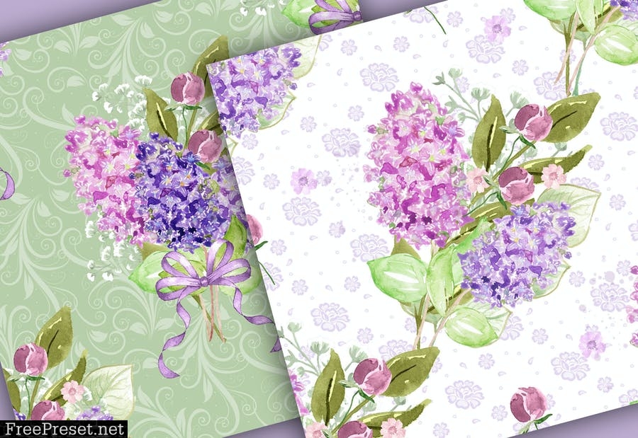 Lilac digital paper pack UG2SXXZ