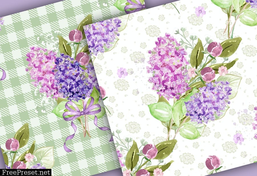 Lilac digital paper pack UG2SXXZ