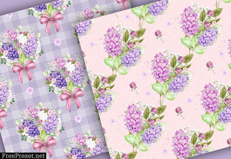 Lilac digital paper pack UG2SXXZ