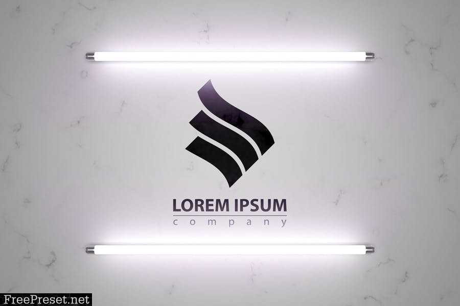 Logo in light - mockup template WKGUT6P