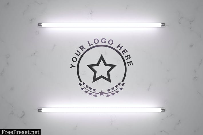 Logo in light - mockup template WKGUT6P