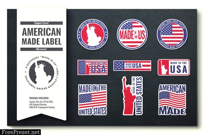 Made In The United States Of America Icons / Label FVSCLFC