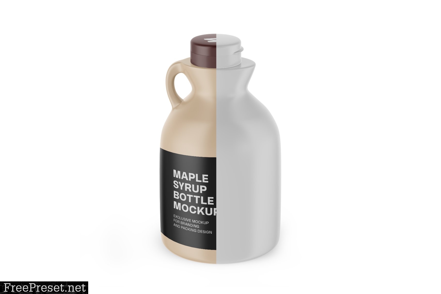 Matte Plastic Maple Syrup Bottle 6063334