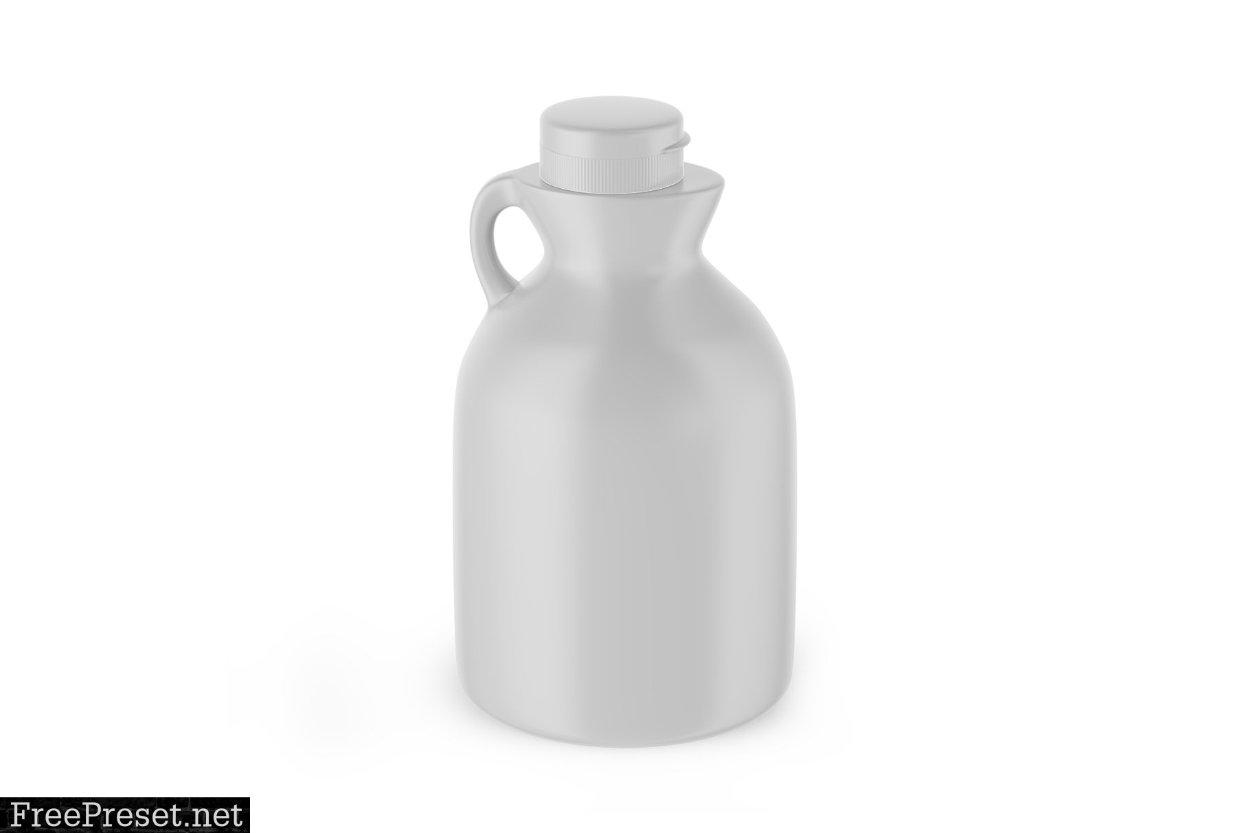 Matte Plastic Maple Syrup Bottle 6063334