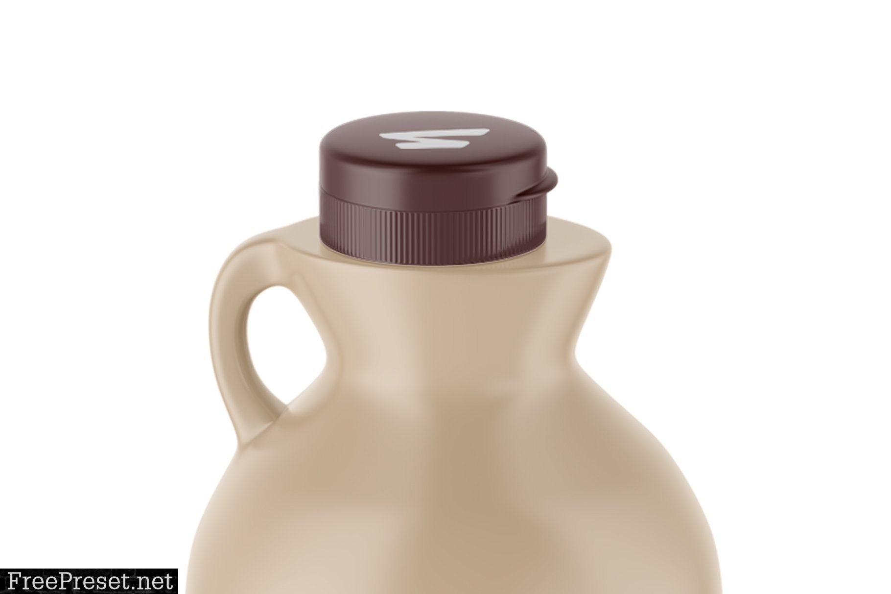 Matte Plastic Maple Syrup Bottle 6063334