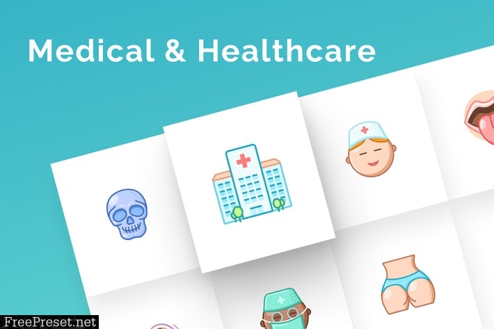 Medical & Healthcare Icons Set 6JZWRX8