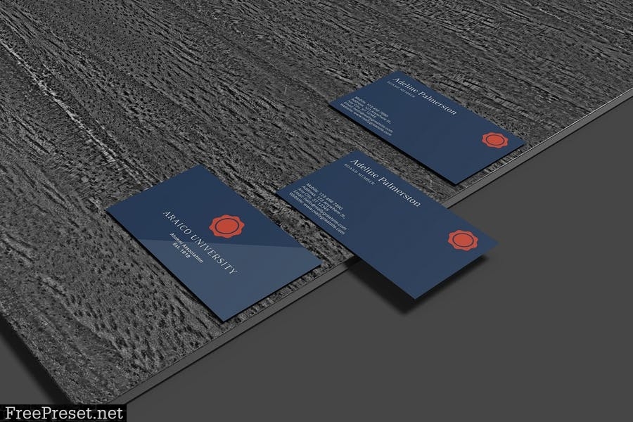 Minimal Business Card Mockup ELMN2TP