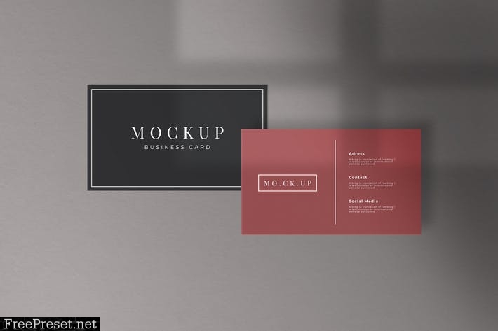 Minimalist Business Card Mockup KNTR2TA