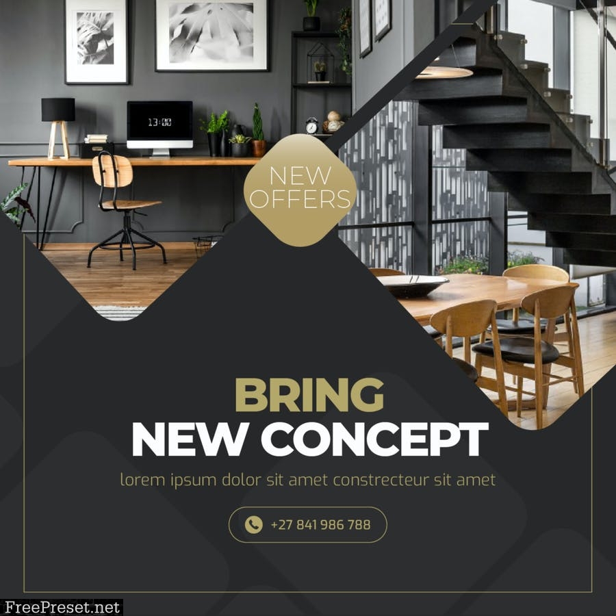 Modern Home Social Media Post 7HEC4B7