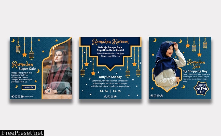 MS - Ramadan Kareem Instagram Template CJ33RAU