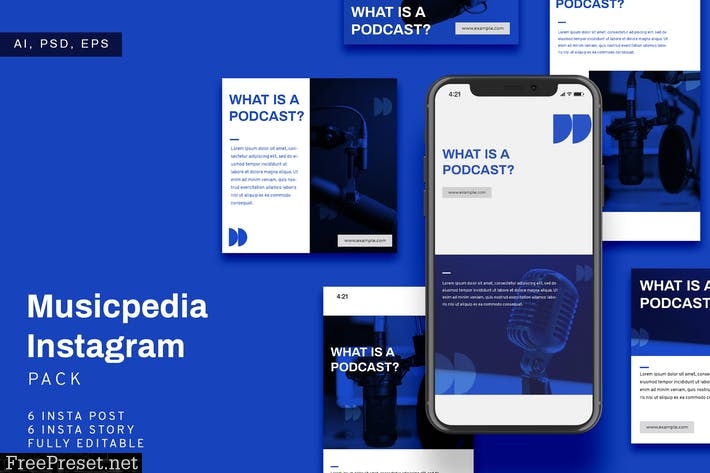 Musicpedia Instagram Stories & Post Pack L637CVV