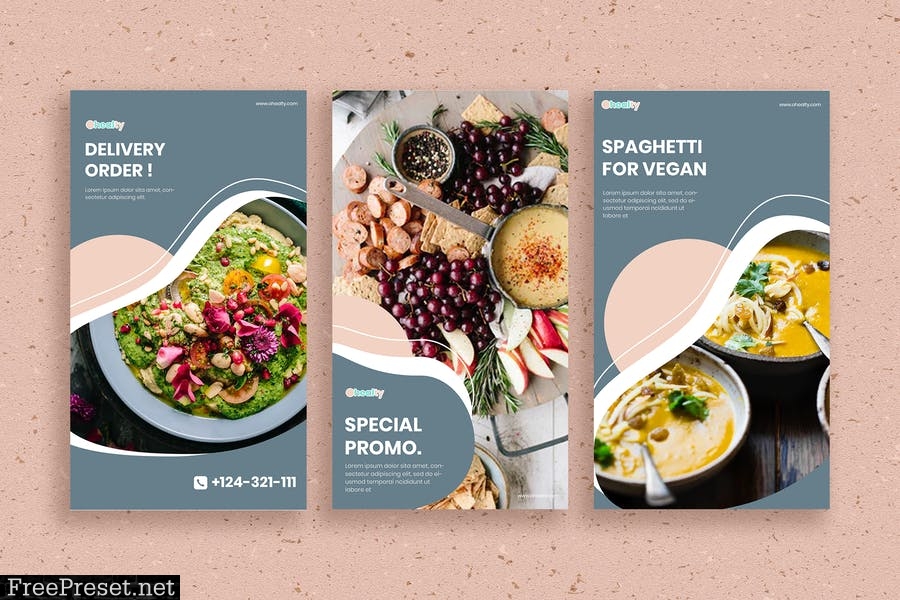 Ohealty - 30 Instagram Post & Story Template 5PA96QY