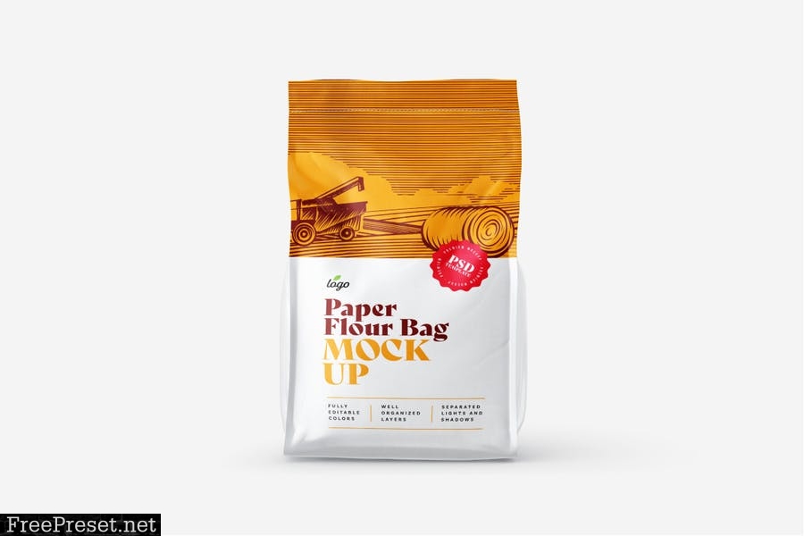 Download Paper Flour Bag Mockup Set Pouch Ta4eehc