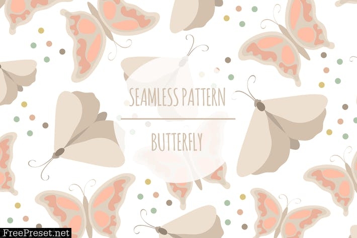 Papillon — Motif sans couture P7T4A2R