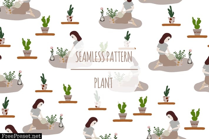 Plant – Seamless Pattern YP5ATCA