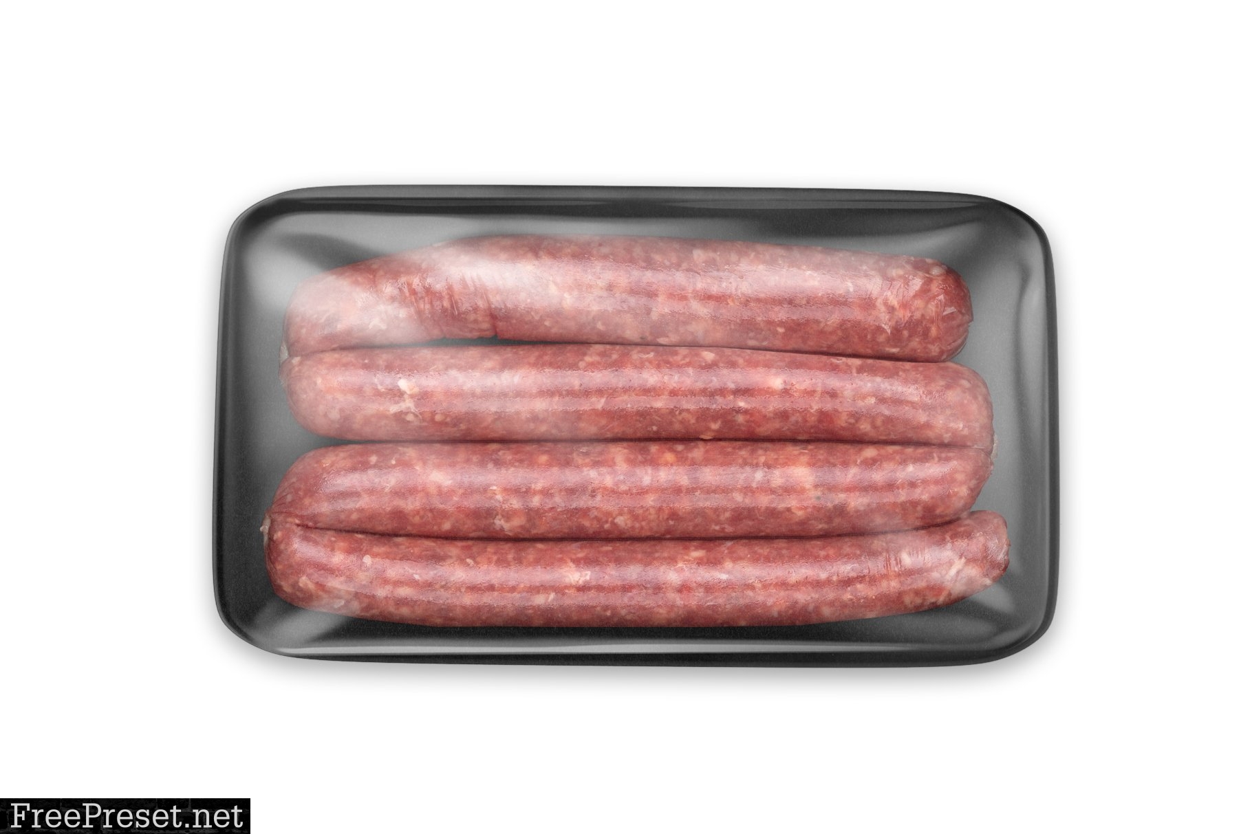 Plastic Tray With Sausage Mockup 6063387