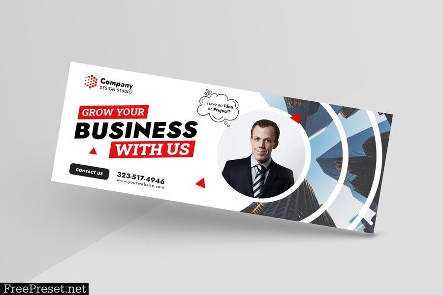 Promotional Corporate & Business Facebook Banner RVTUUSQ