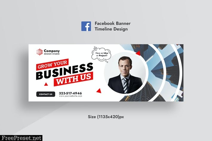 Promotional Corporate & Business Facebook Banner RVTUUSQ