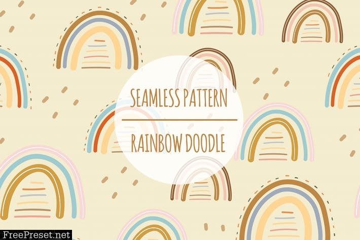 Rainbow Doodle – Seamless Pattern LCRL8S6