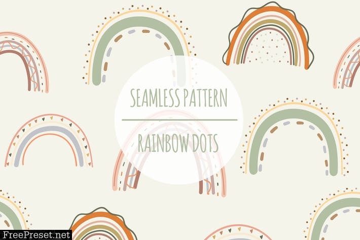 Rainbow Dots – Seamless Pattern 284JHTX