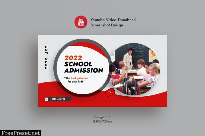 School Admission YouTube Thumbnail & Web AD Banner EWUNNCB