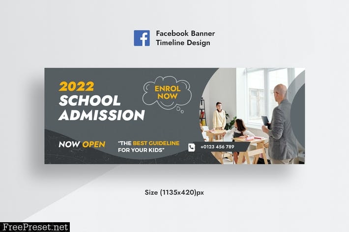 Schoole Admission & Education Facebook AD Banner E8VP7ZJ