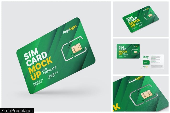 Sim Card Mockup Set DNE4GHT