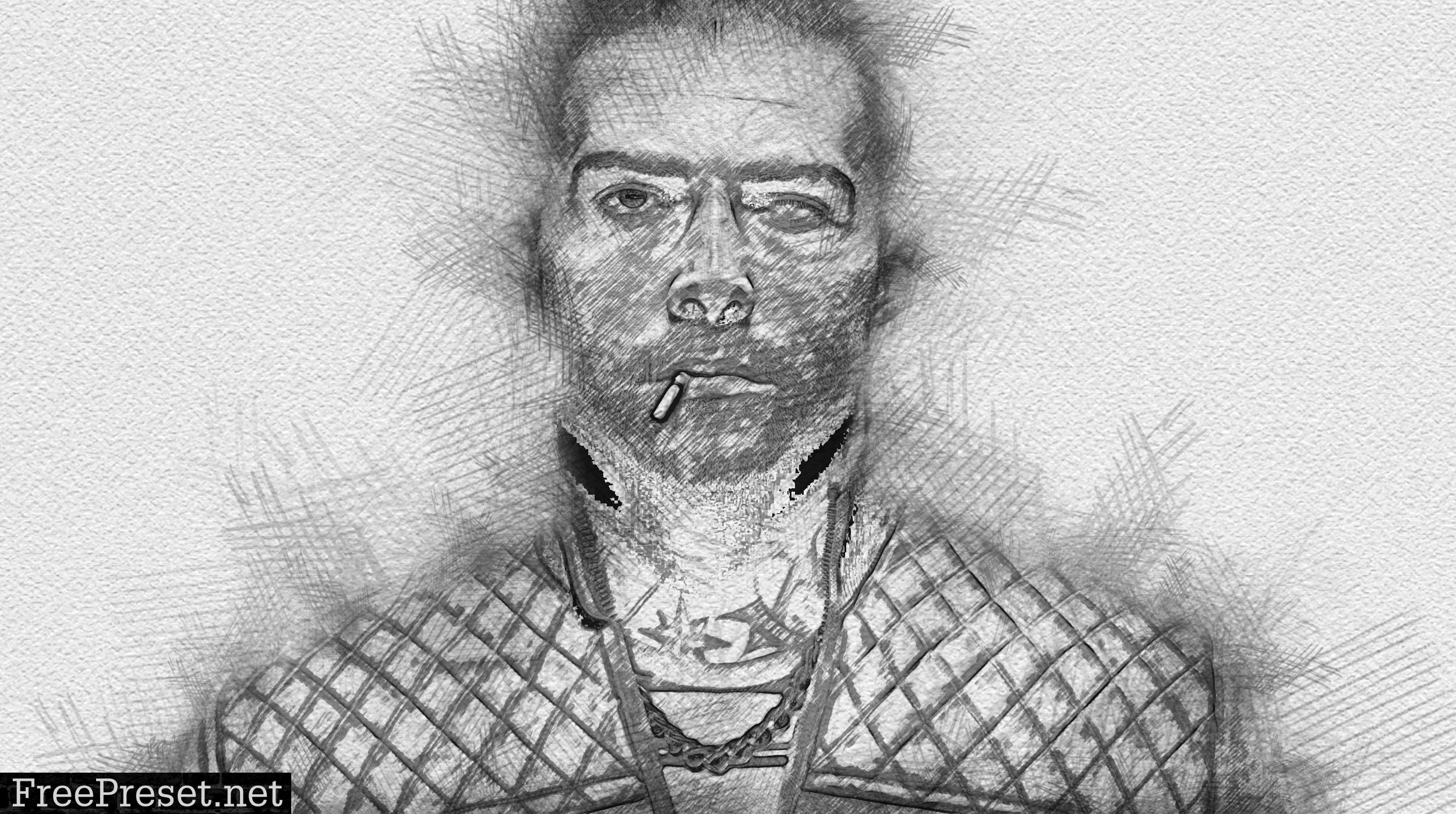 Sketch Portrait - Pencil Photoshop Action 30365021