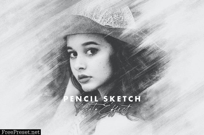 Smudged Pencil Sketch Photo Effect