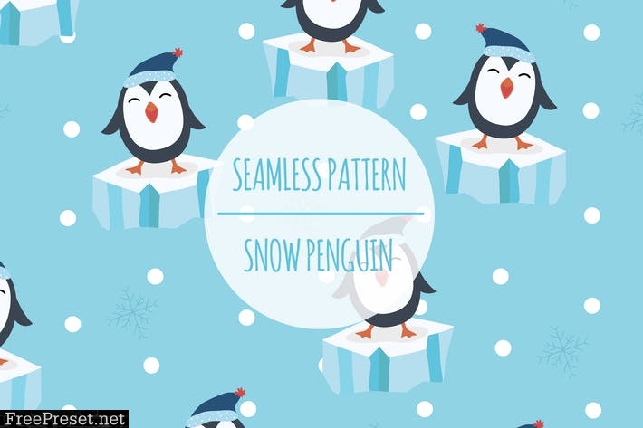 Snow Penguin – Seamless Pattern F7AP4MH