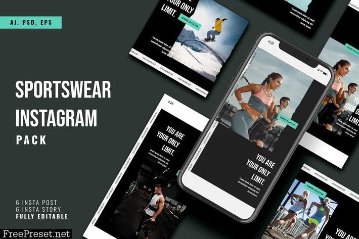 Sportswear Instagram Stories & Post Pack UY9SPCB