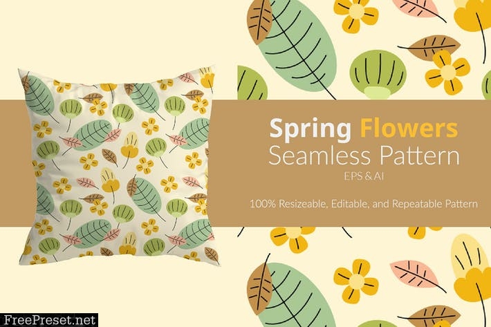 Spring Flowers Pattern 2WMD3GG