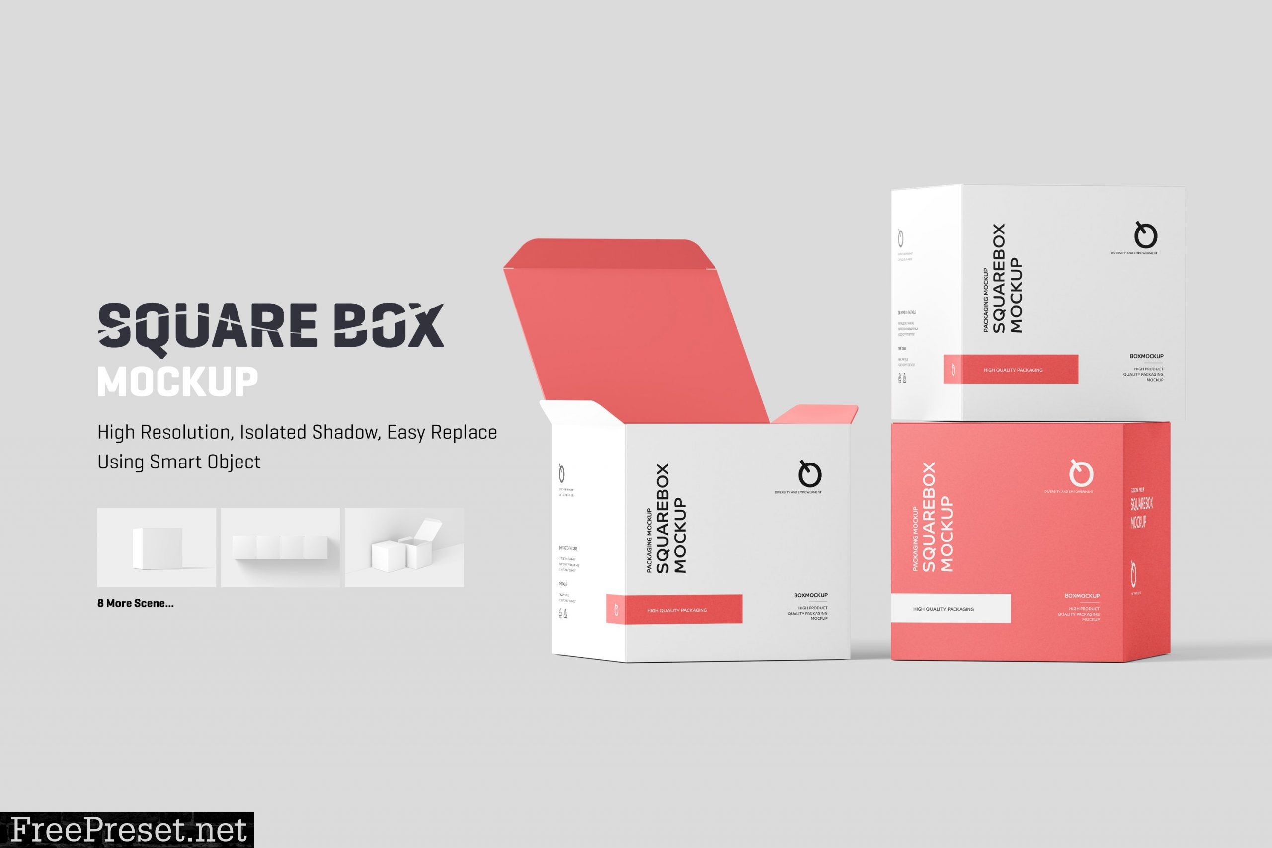 Square Box Mockup 6018726