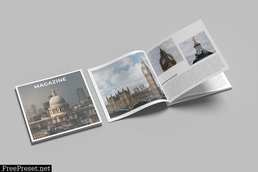 Square Magazine Mockup V.2 2LUHGV3