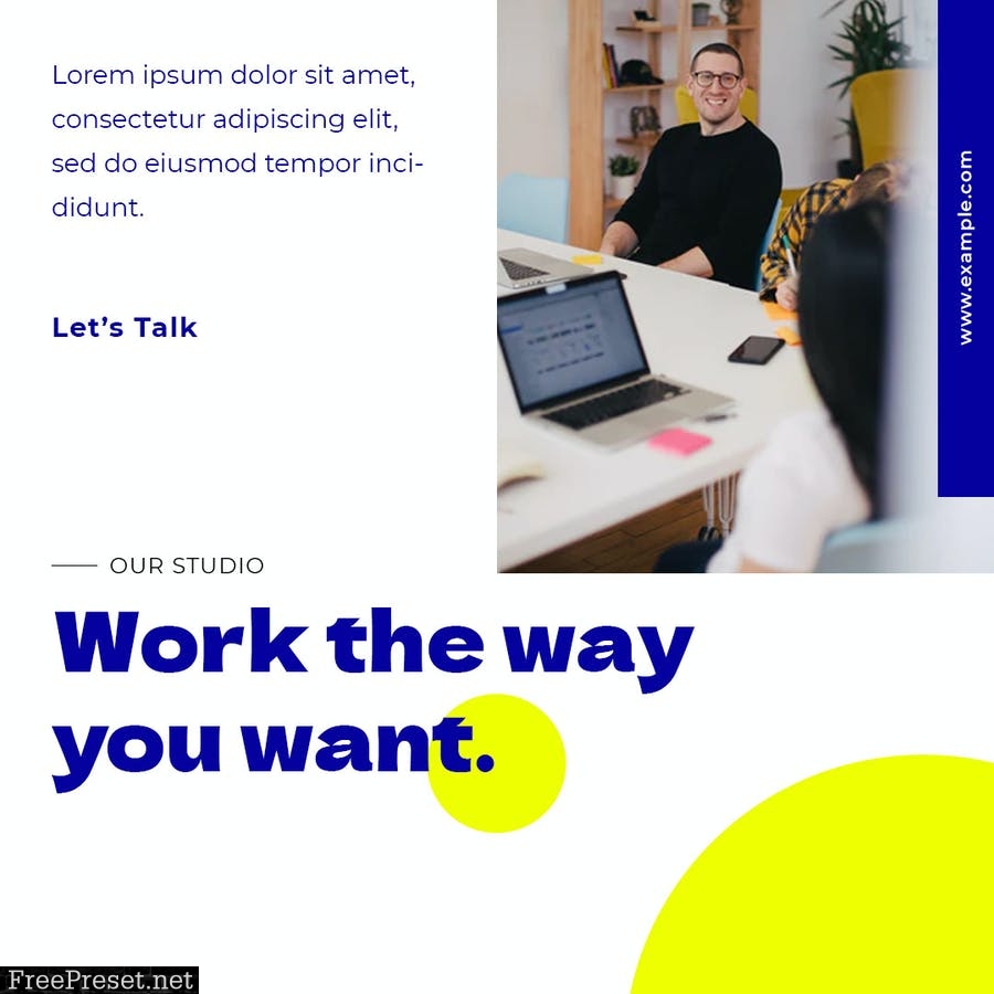 Startup Business Instagram Stories & Post Pack WRKY6EN