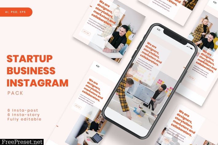Startup Business Instagram Stories & Post Pack XQ8K7VH