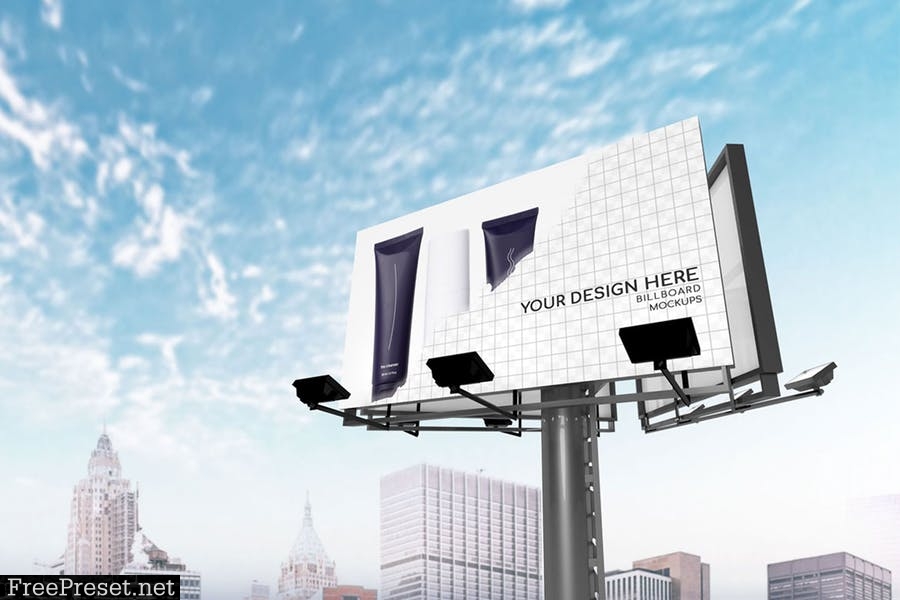 Street Billboard Mockup YBAURXX