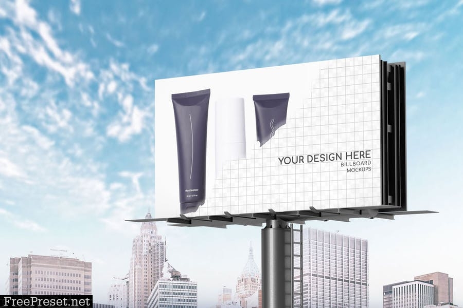 Street Billboard Mockup YBAURXX