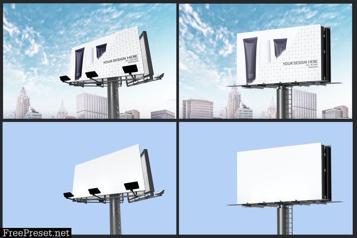 Street Billboard Mockup YBAURXX