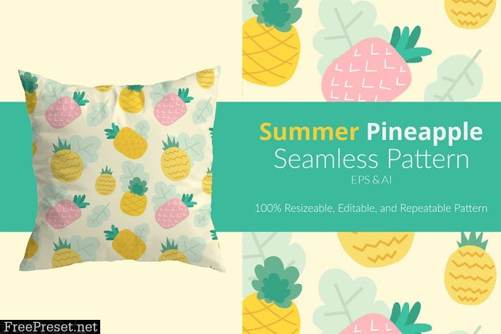 Summer Pineapple Pattern PQ5KA8G