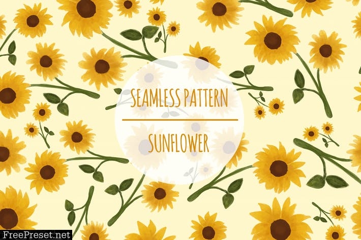 Sunflower – Seamless Pattern RBEUMST