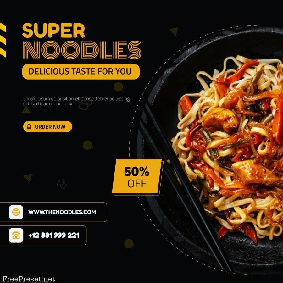 Super Noodles Social Media Post TJMLUP4