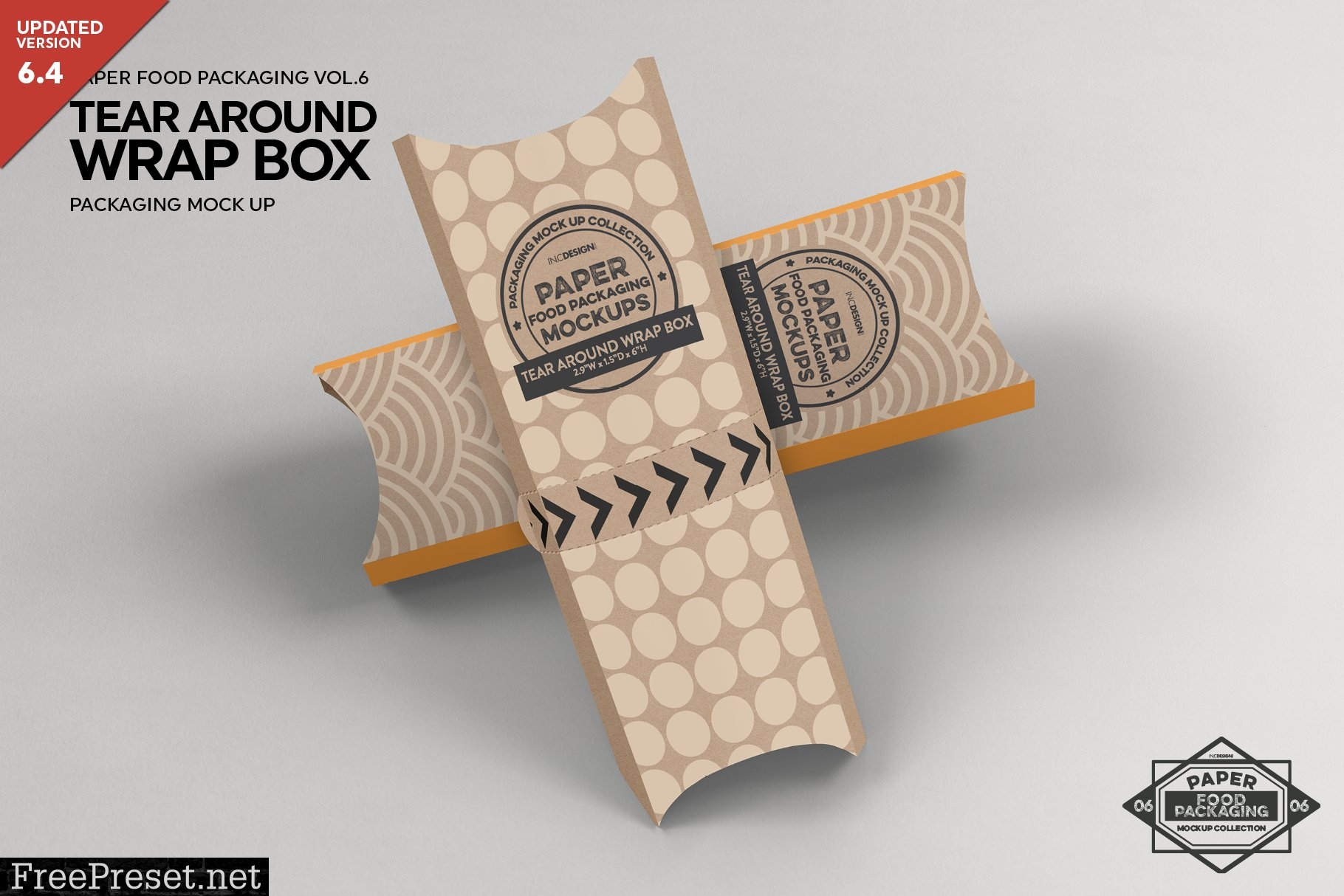 Download Tear Around Wrap Packaging Mockup 2306726