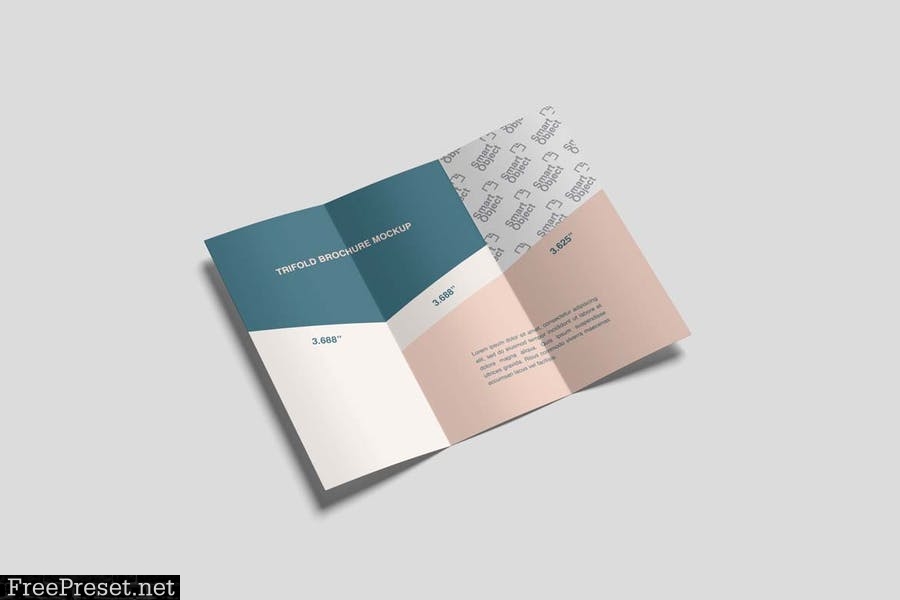 Trifold Brochure Mockups Q222BZ2