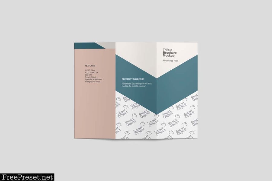 Trifold Brochure Mockups Q222BZ2