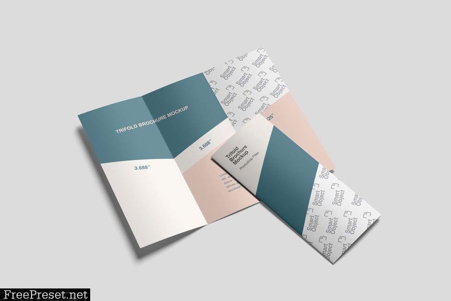 Trifold Brochure Mockups Q222BZ2