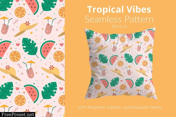 Tropical Vibes Pattern 6FUQ6CP